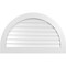 Ekena Millwork Round Top Surface Mount PVC Gable Vent: Functional, w/ 3-1/2"W x 1"P Standard Frame, 42"W x 26"H GVPRT42X2601SF - alternate 1
